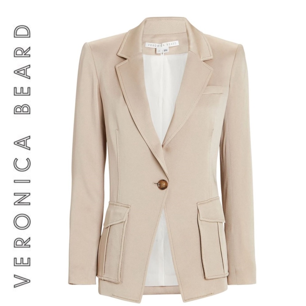 Veronica Beard Parila Satin Dickey Blazer Women’s Size 4 –Brand New With Tags